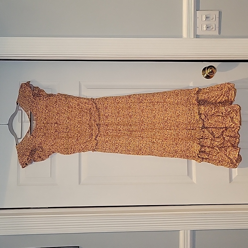 Universal Thread Yellow and Red Midi Dress